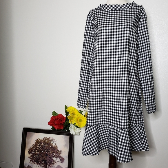 J. Crew Buffalo Plaid Dress - Picture 14 of 16